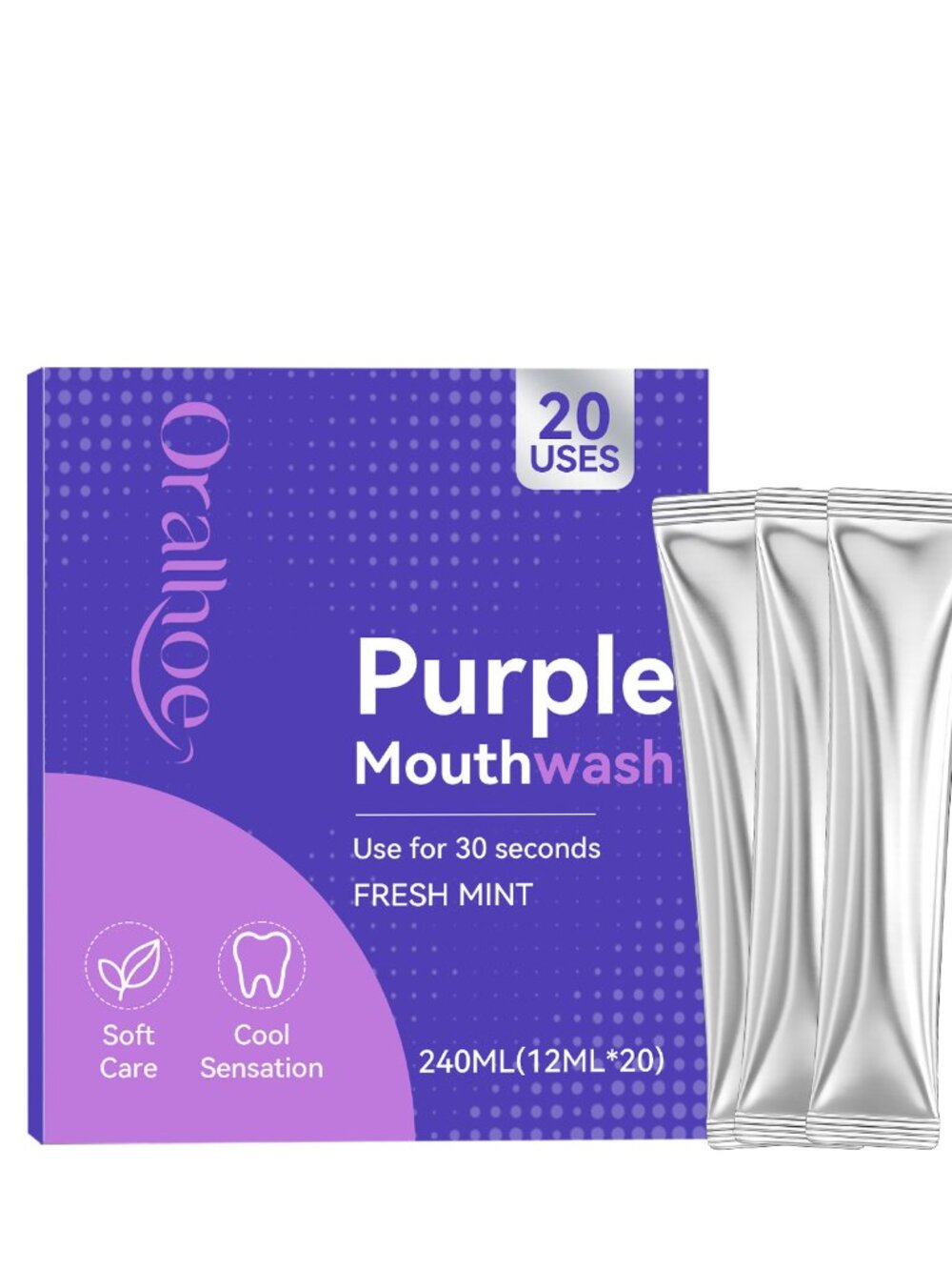 Oralhoe Mint Mouthwash 20-Pieces